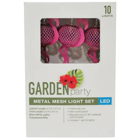 Flamingo Metal Mesh String Lights1.0EA - Picture 2 of 6